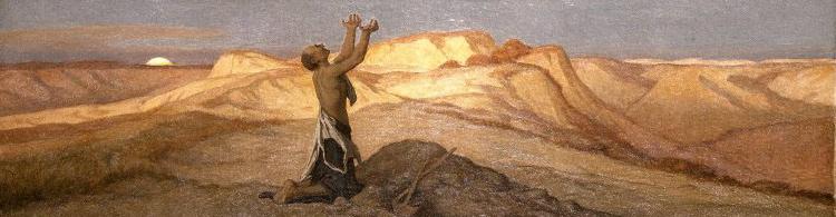 Elihu Vedder Prayer for Death in the Desert France oil painting art